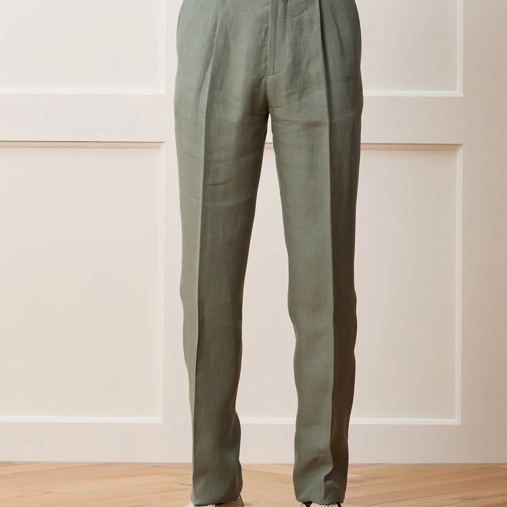 Todd Snyder Mint Green Linen Pants